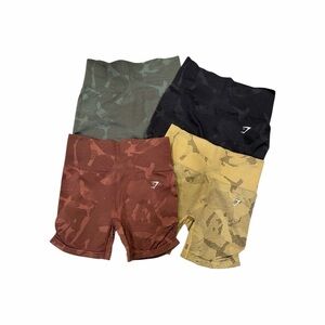 Camo Patterned Gym Shorts Set (4)